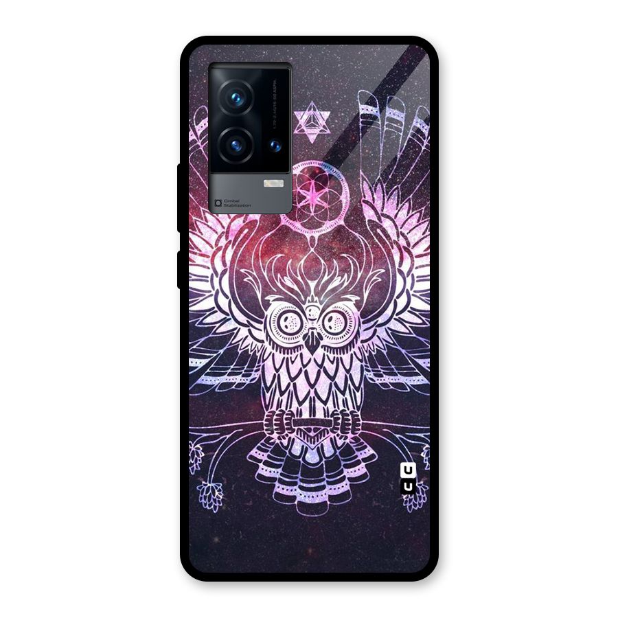 Owl Quirk Swag Glass Back Case for iQOO 9 5G