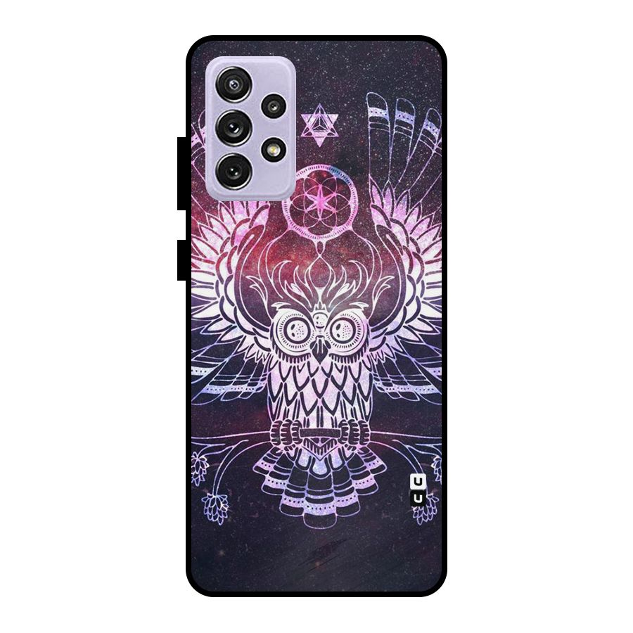 Owl Quirk Swag Metal Back Case for Galaxy A72