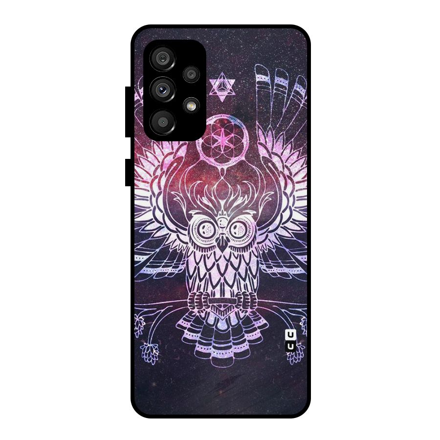 Owl Quirk Swag Metal Back Case for Galaxy A73 5G