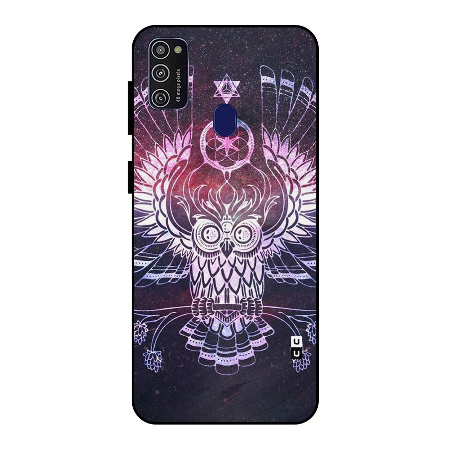 Owl Quirk Swag Metal Back Case for Galaxy M21