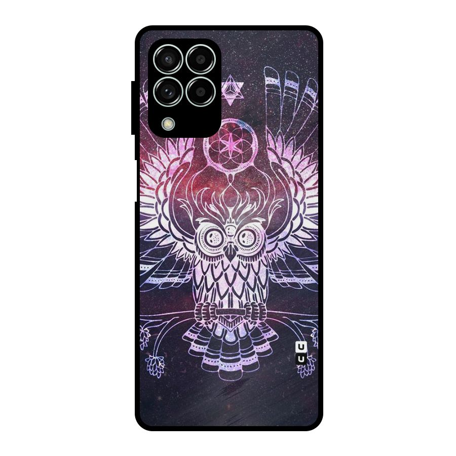 Owl Quirk Swag Metal Back Case for Galaxy M33