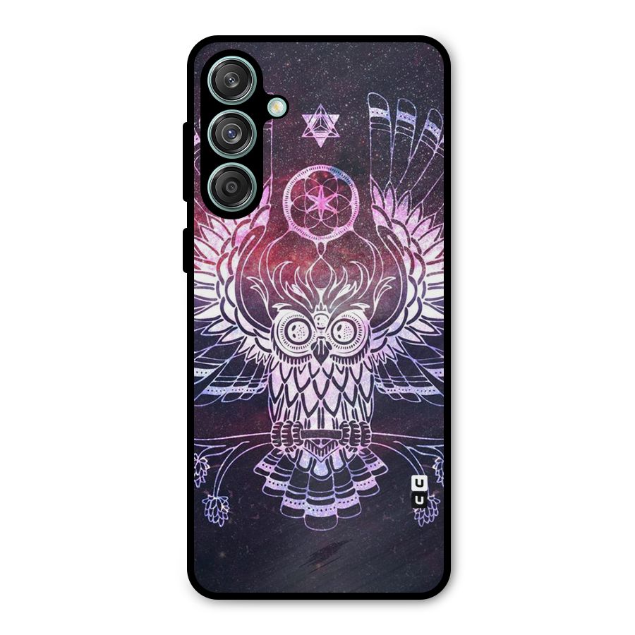 Owl Quirk Swag Metal Back Case for Galaxy M55 5G