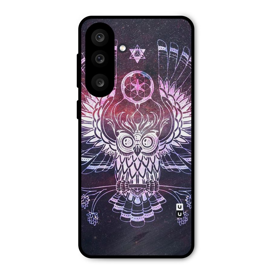 Owl Quirk Swag Metal Back Case for Galaxy M56