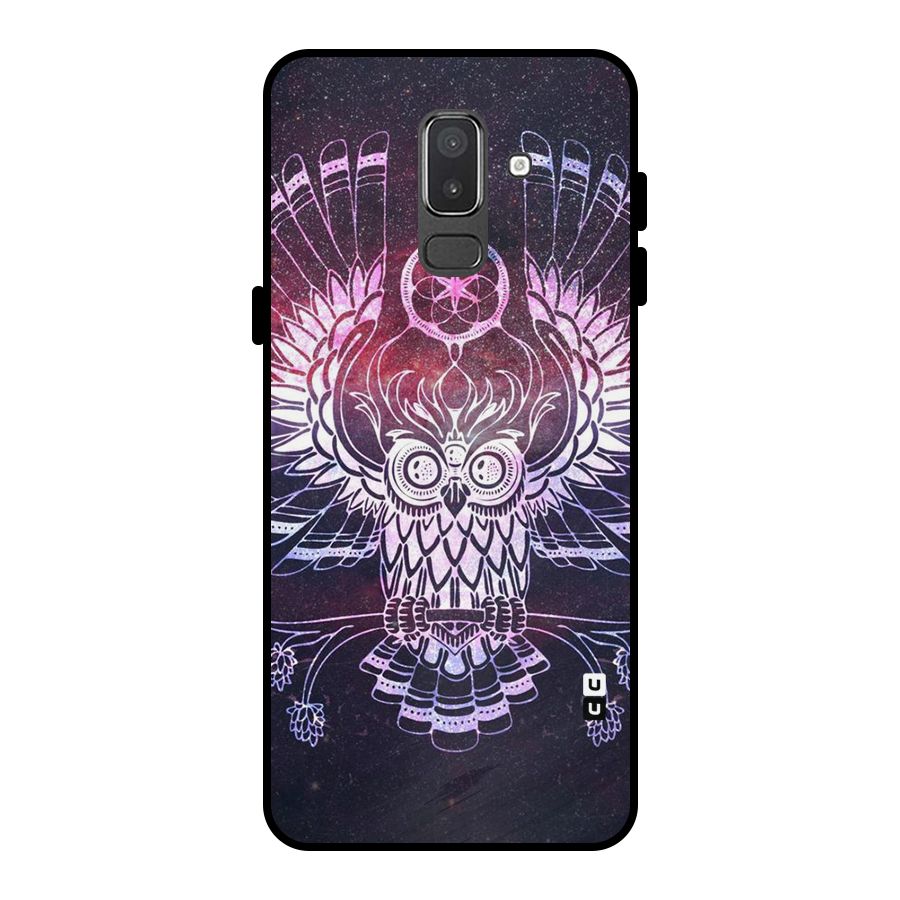 Owl Quirk Swag Metal Back Case for Galaxy On8 (2018)