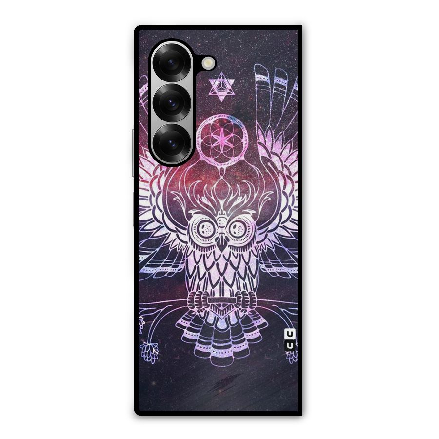 Owl Quirk Swag Metal Back Case for Galaxy Z Fold6