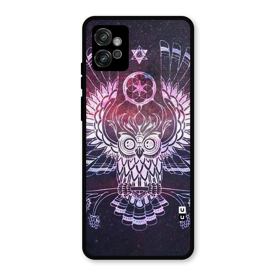 Owl Quirk Swag Metal Back Case for Moto G32