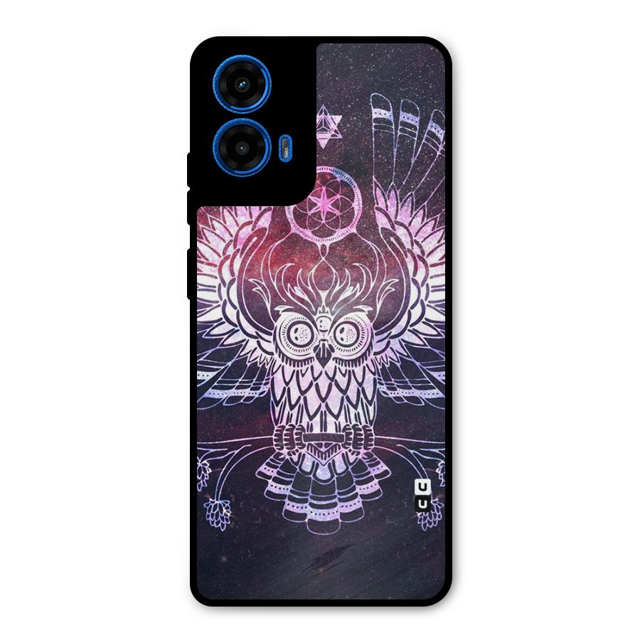 Owl Quirk Swag Metal Back Case for Moto G45