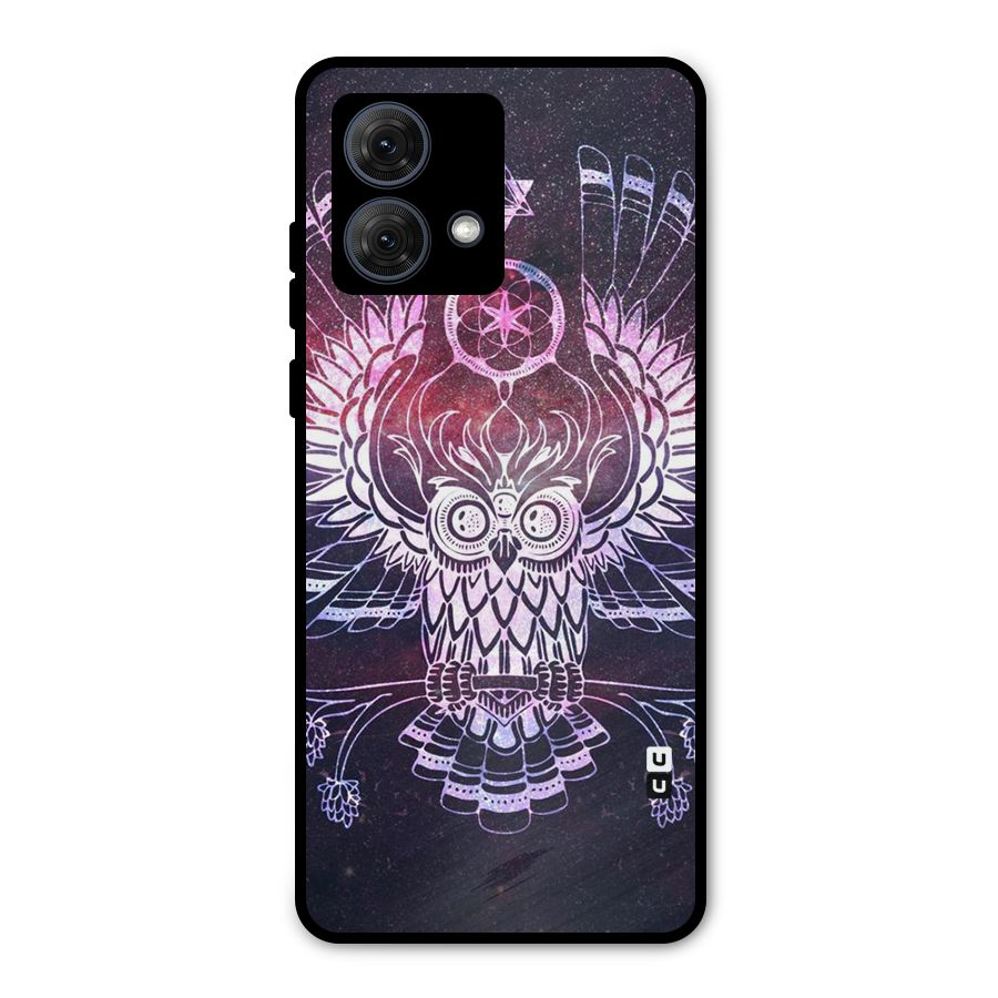 Owl Quirk Swag Metal Back Case for Moto G84