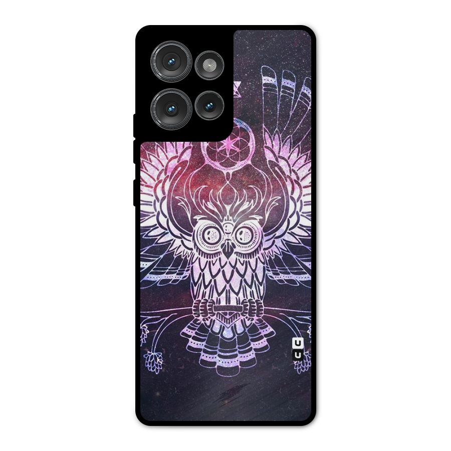 Owl Quirk Swag Metal Back Case for Motorola Edge 50
