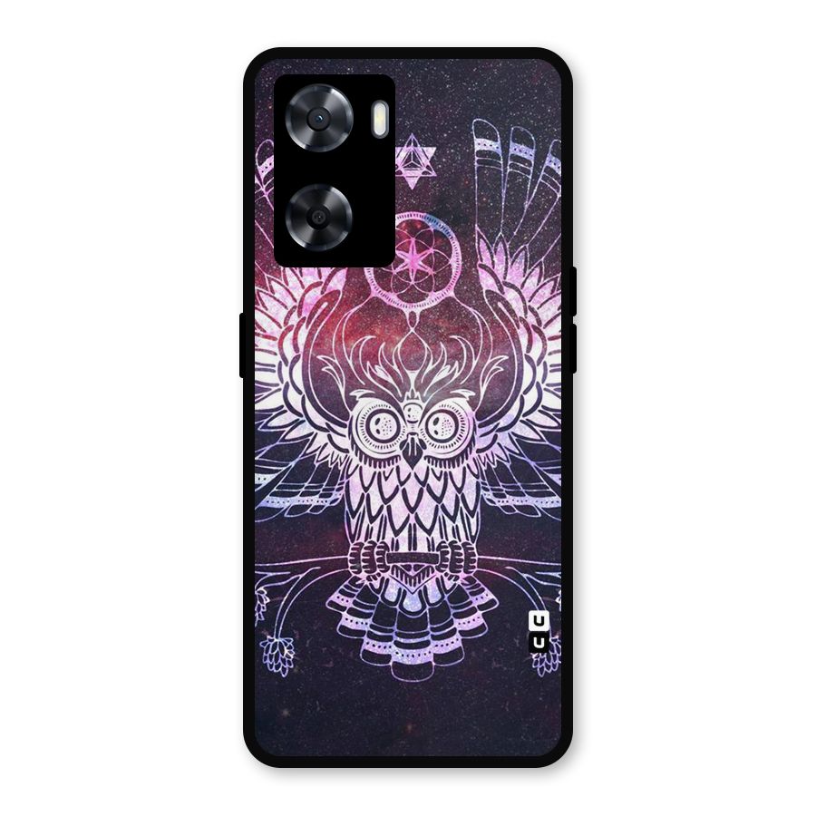 Owl Quirk Swag Metal Back Case for Oppo A57 2022