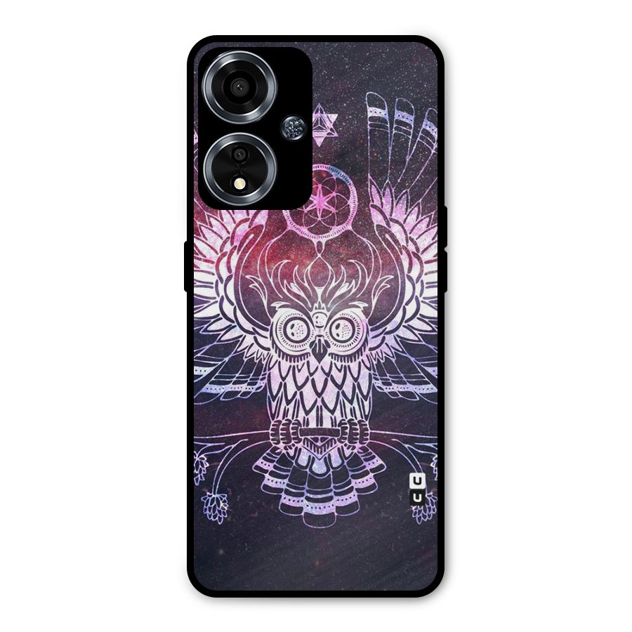 Owl Quirk Swag Metal Back Case for Oppo A59