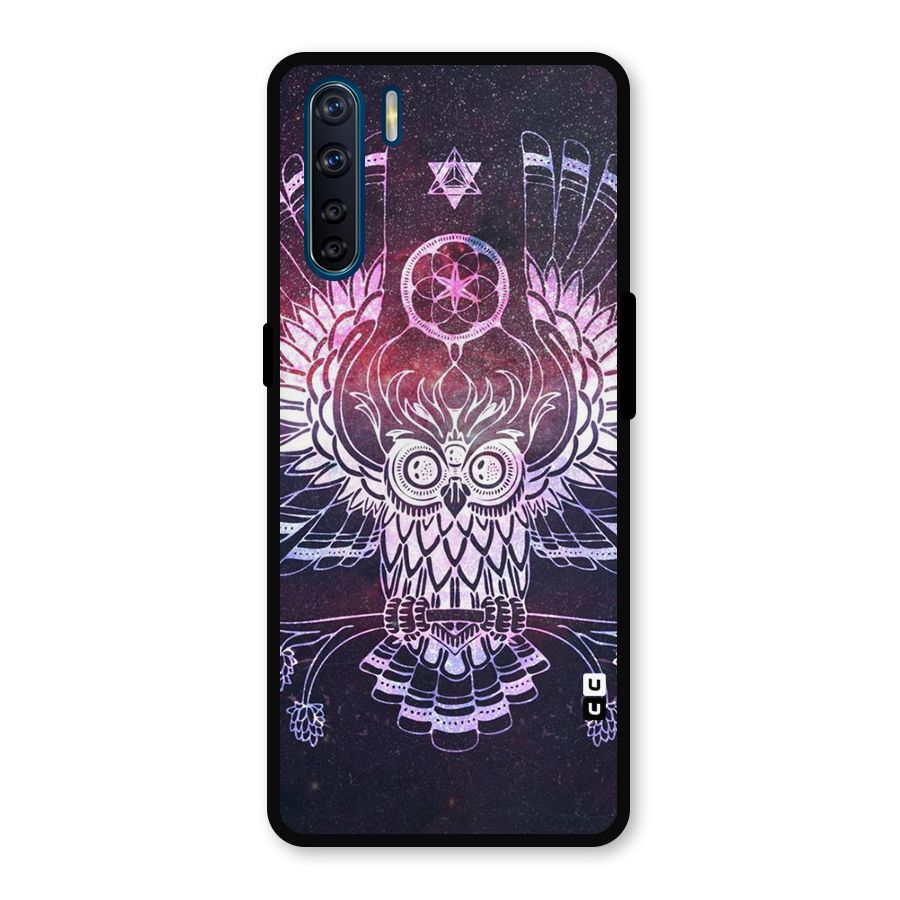 Owl Quirk Swag Metal Back Case for Oppo F15