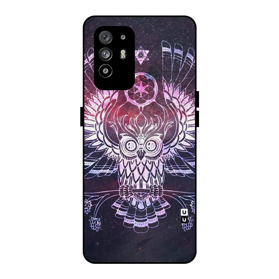 Owl Quirk Swag Metal Back Case for Oppo F19 Pro Plus 5G