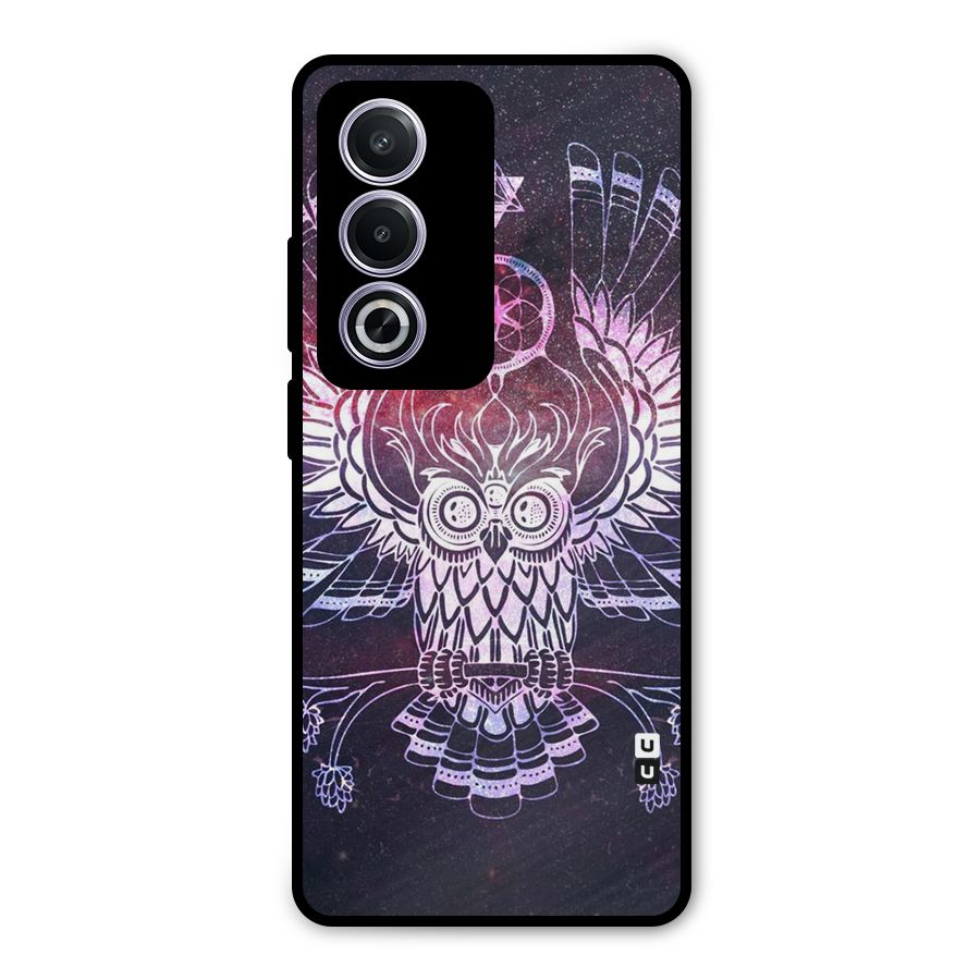 Owl Quirk Swag Metal Back Case for Oppo K12x