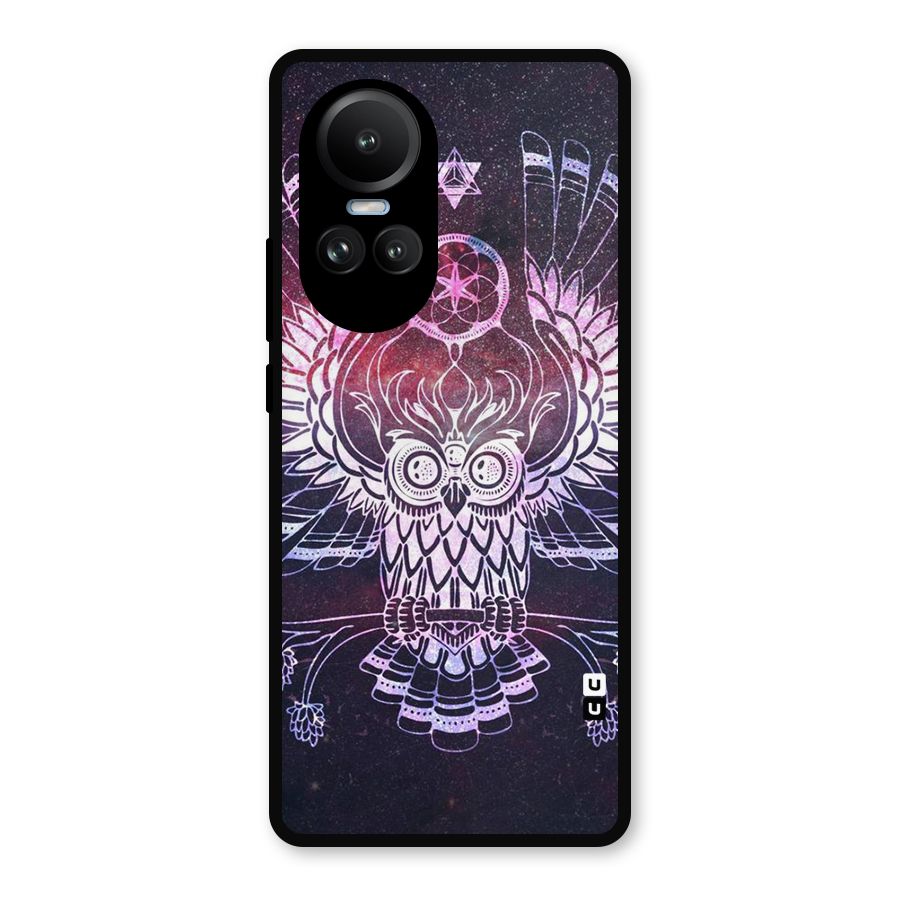 Owl Quirk Swag Metal Back Case for Oppo Reno10