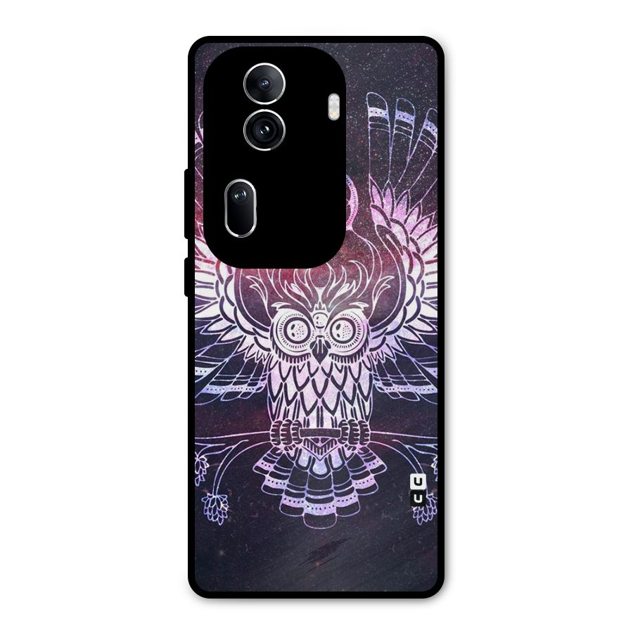 Owl Quirk Swag Metal Back Case for Oppo Reno11 Pro 5G