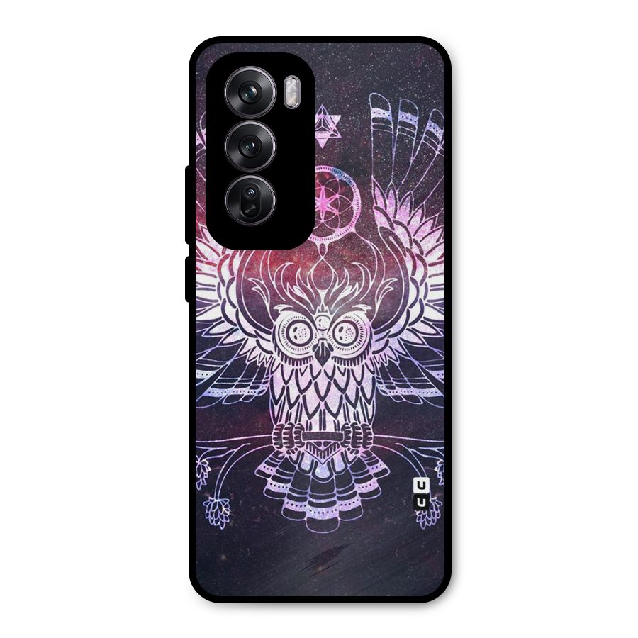 Owl Quirk Swag Metal Back Case for Oppo Reno12 Pro