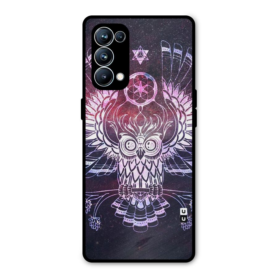 Owl Quirk Swag Metal Back Case for Oppo Reno5 Pro 5G