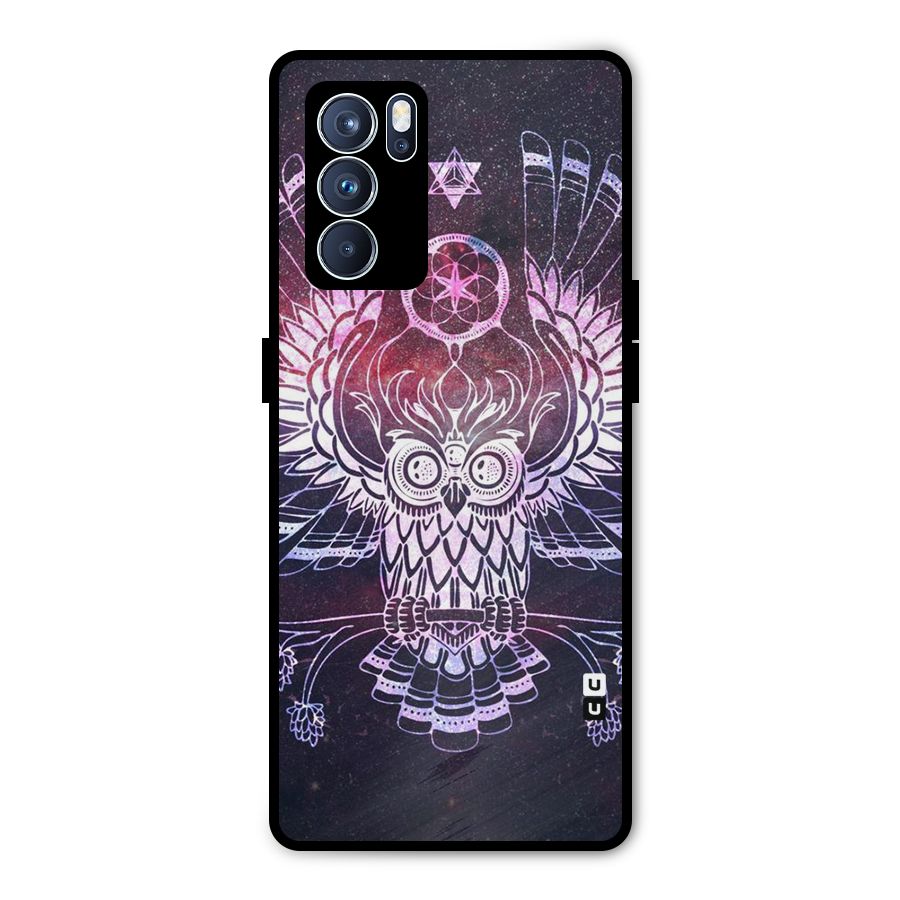 Owl Quirk Swag Metal Back Case for Oppo Reno6 Pro 5G