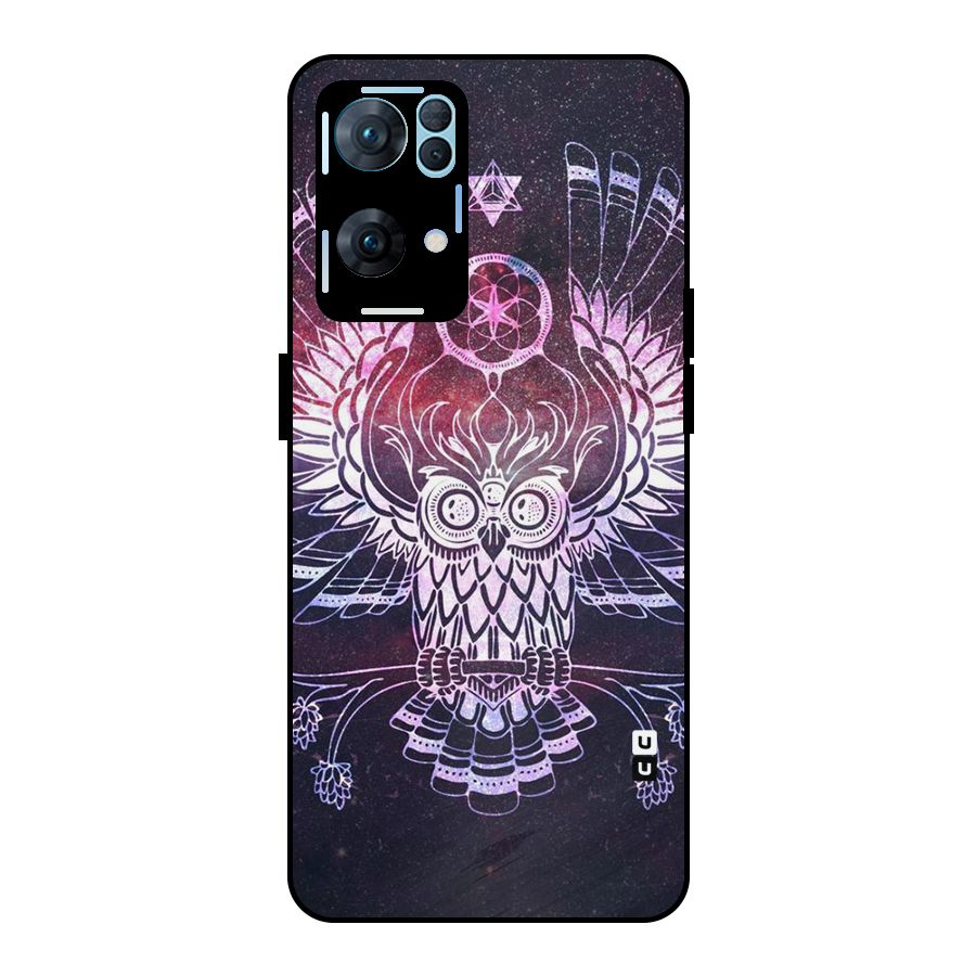 Owl Quirk Swag Metal Back Case for Oppo Reno7 Pro 5G