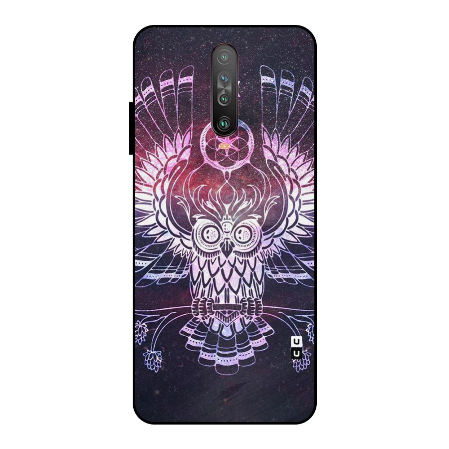 Owl Quirk Swag Metal Back Case for Poco X2