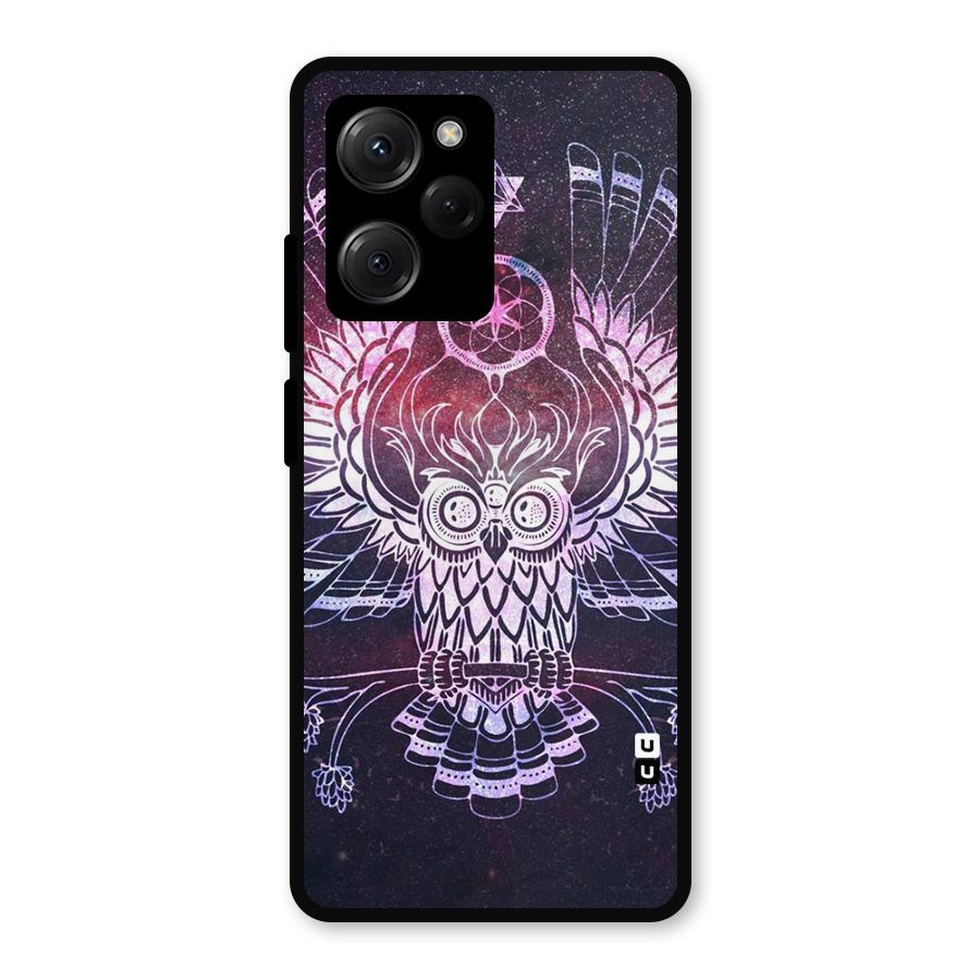 Owl Quirk Swag Metal Back Case for Poco X5 Pro