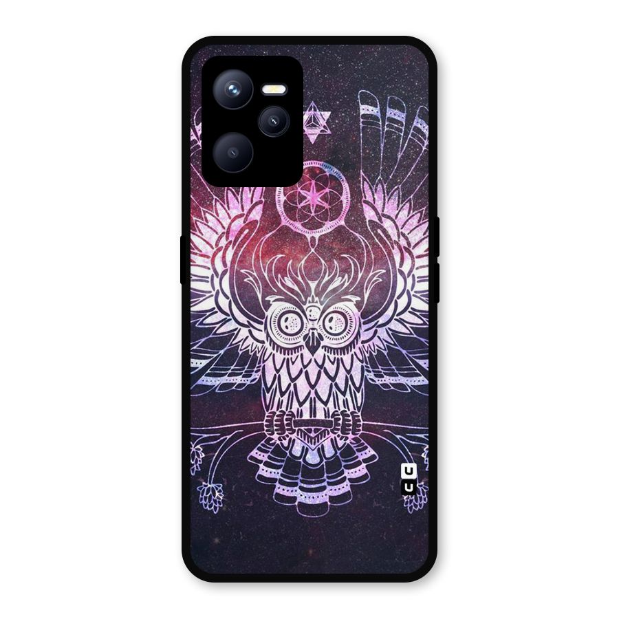 Owl Quirk Swag Metal Back Case for Realme C35