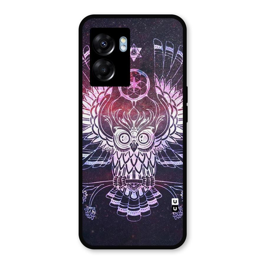 Owl Quirk Swag Metal Back Case for Realme Narzo 50 5G