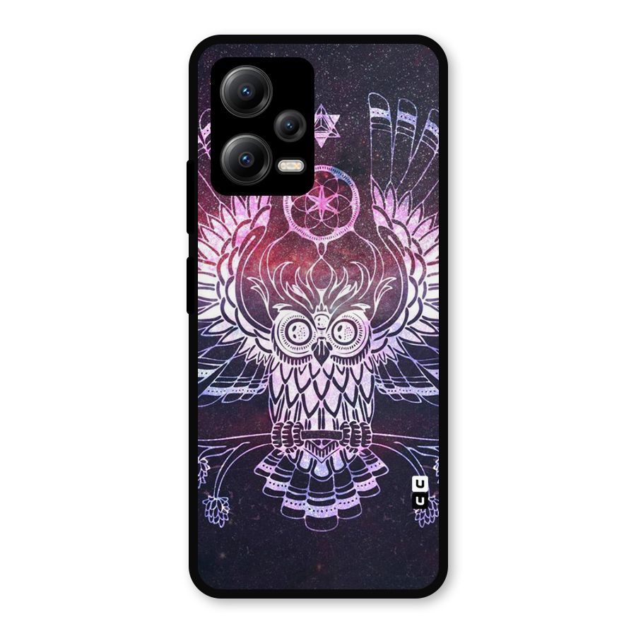 Owl Quirk Swag Metal Back Case for Redmi Note 12 5G