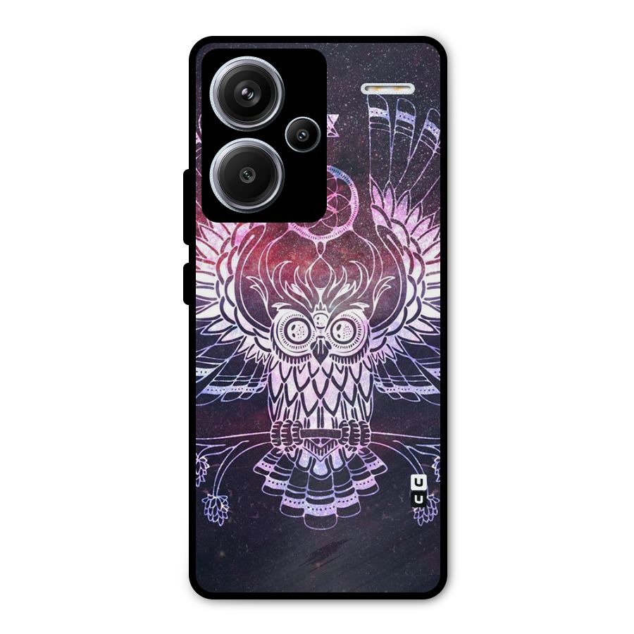 Owl Quirk Swag Metal Back Case for Redmi Note 13 Pro Plus