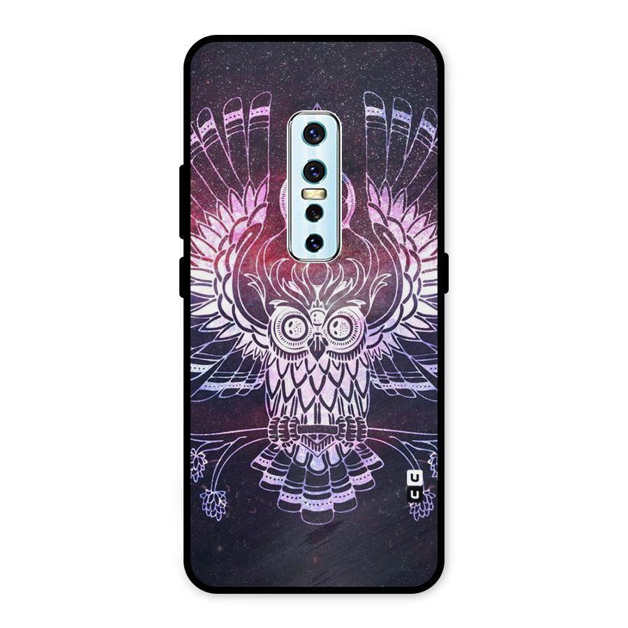 Owl Quirk Swag Metal Back Case for Vivo V17 Pro