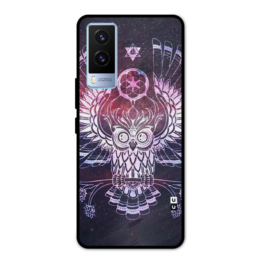 Owl Quirk Swag Metal Back Case for Vivo V21e 5G