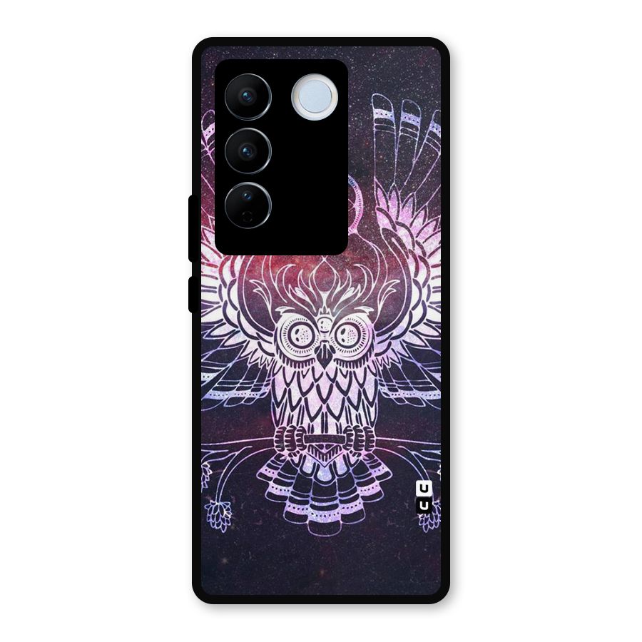 Owl Quirk Swag Metal Back Case for Vivo V27