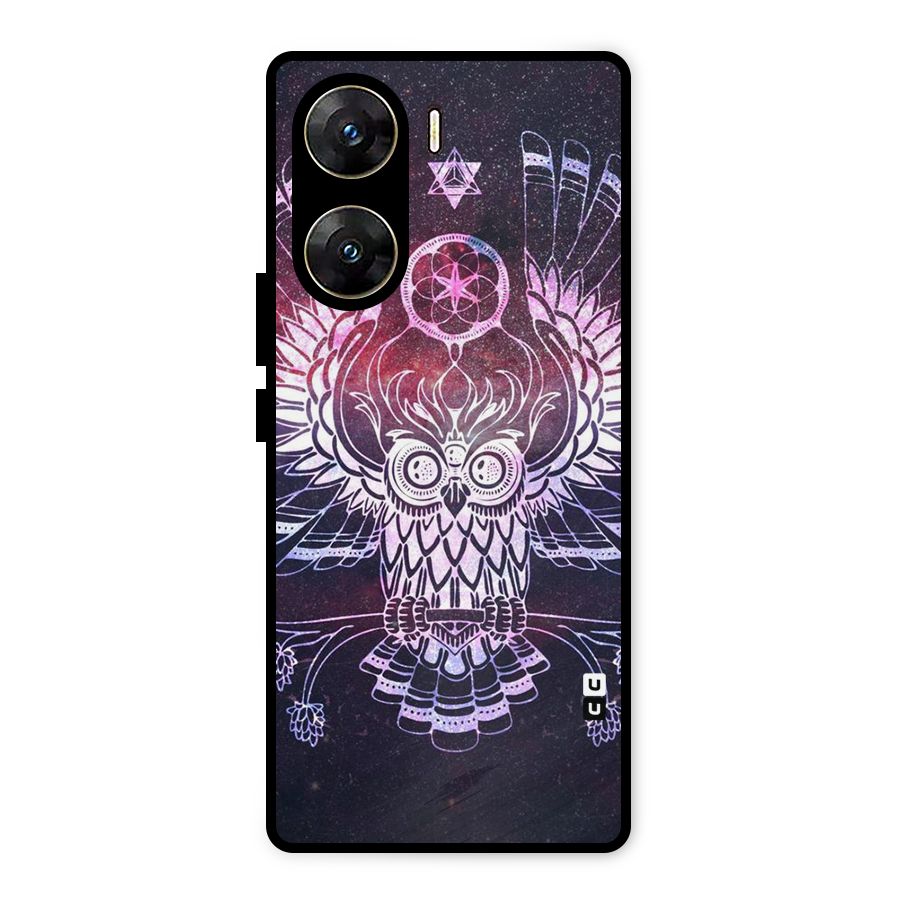 Owl Quirk Swag Metal Back Case for Vivo V29e