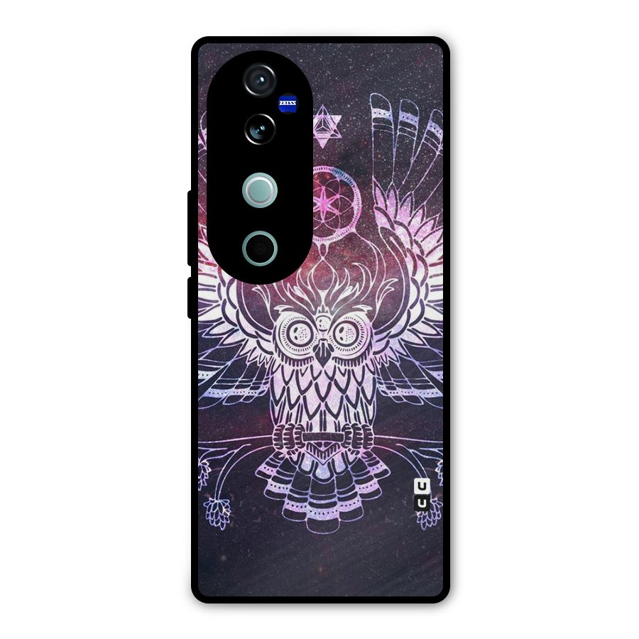 Owl Quirk Swag Metal Back Case for Vivo V40 Pro