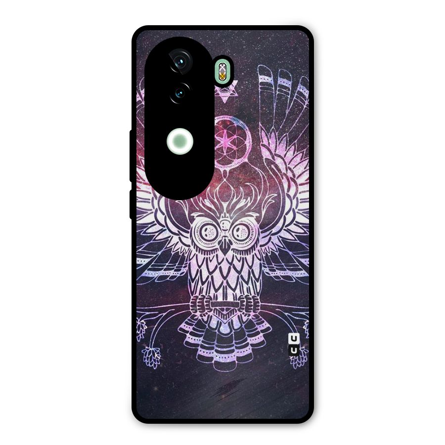 Owl Quirk Swag Metal Back Case for Vivo V40e