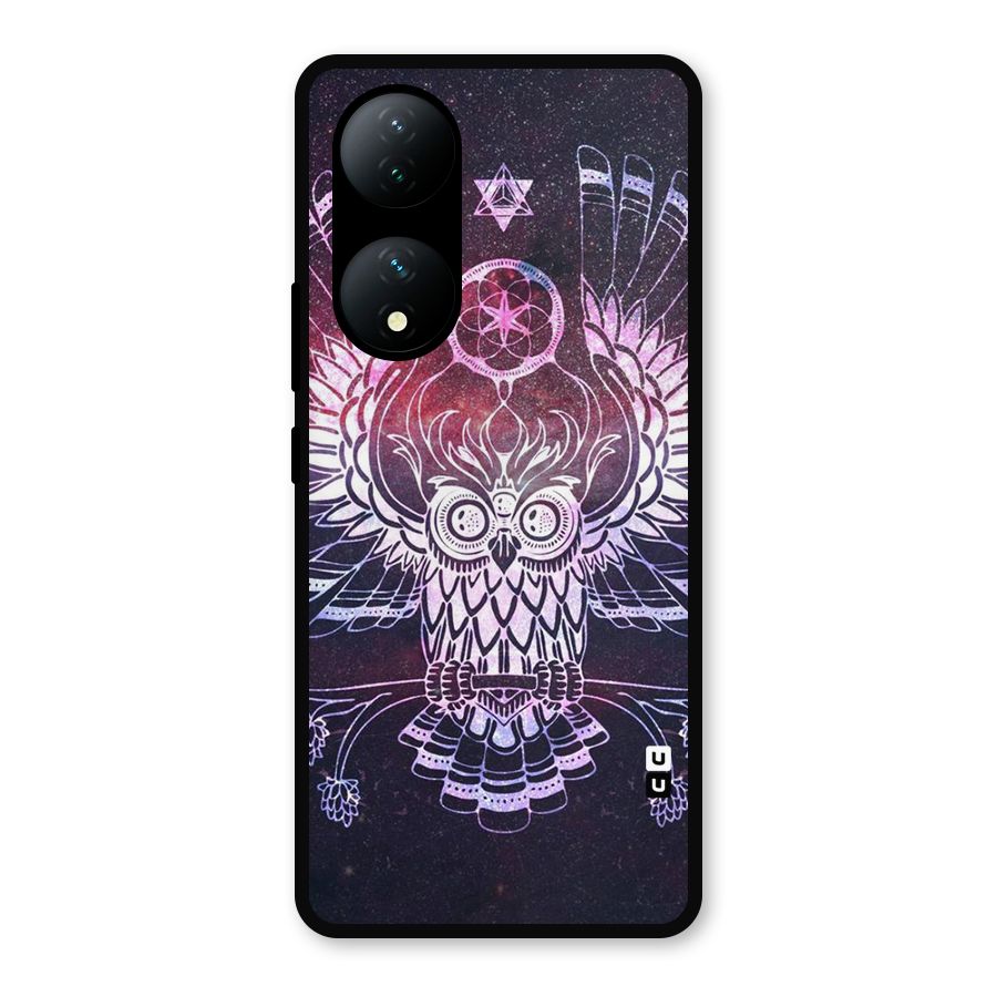 Owl Quirk Swag Metal Back Case for Vivo Y100a