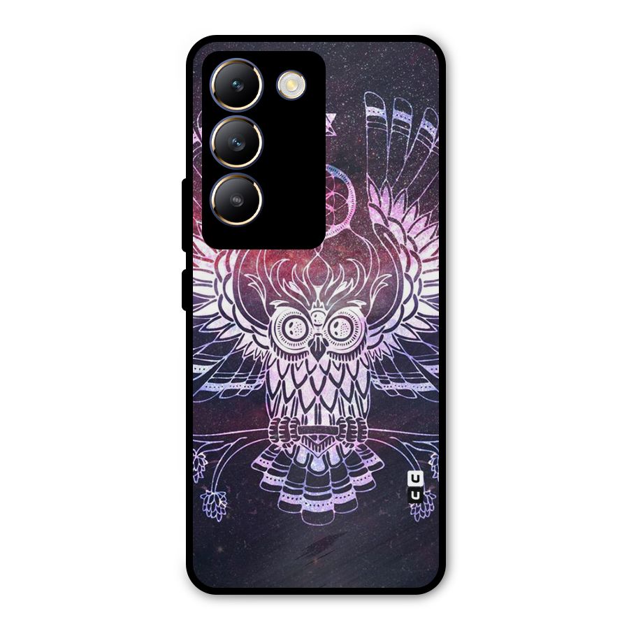 Owl Quirk Swag Metal Back Case for Vivo Y200e
