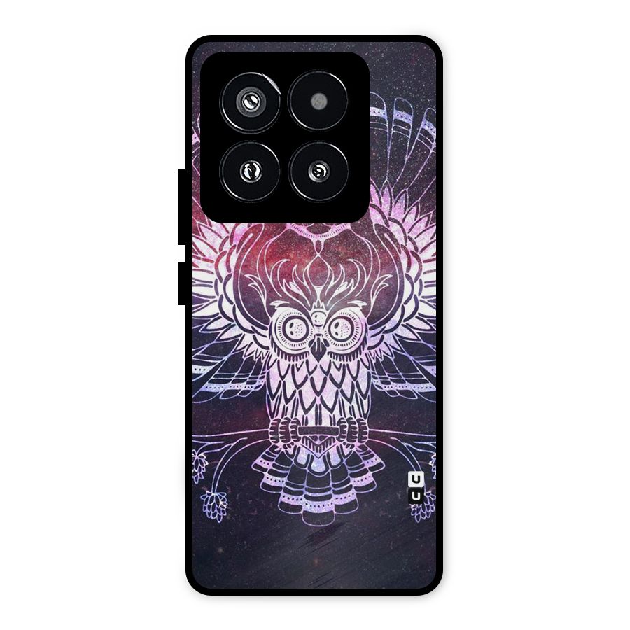 Owl Quirk Swag Metal Back Case for Xiaomi 14 Pro