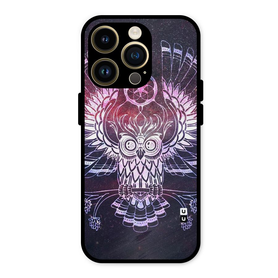 Owl Quirk Swag Metal Back Case for iPhone 14 Pro