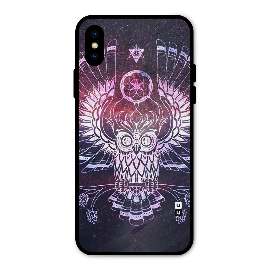 Owl Quirk Swag Metal Back Case for iPhone XS
