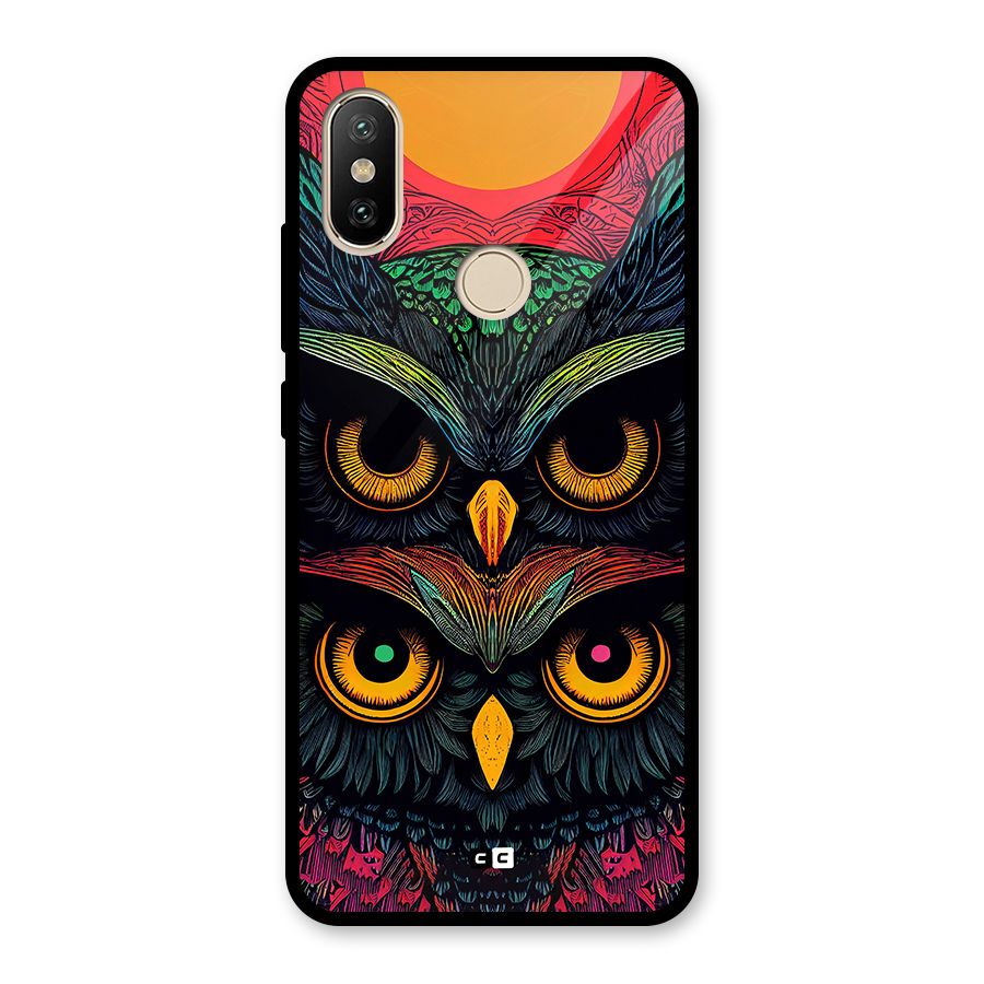 Owl Soul Art Illustration Glass Back Case for Redmi A2