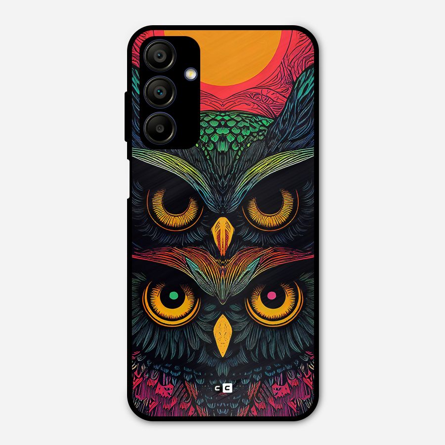 Owl Soul Art Illustration Metal Back Case for Galaxy A15 5G