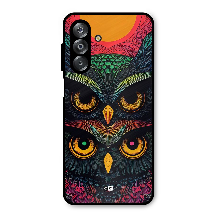 Owl Soul Art Illustration Metal Back Case for Galaxy A26
