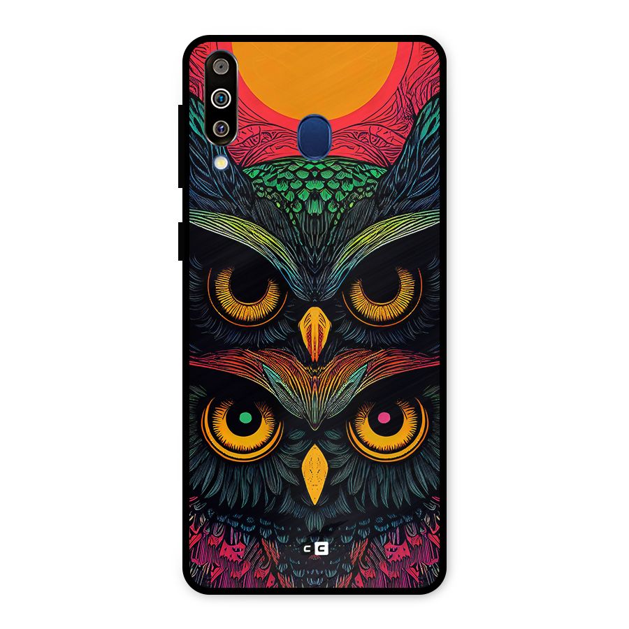 Owl Soul Art Illustration Metal Back Case for Galaxy M30