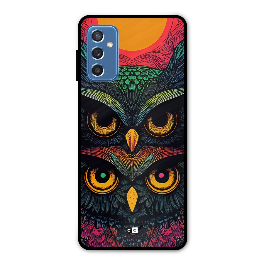 Owl Soul Art Illustration Metal Back Case for Galaxy M52 5G
