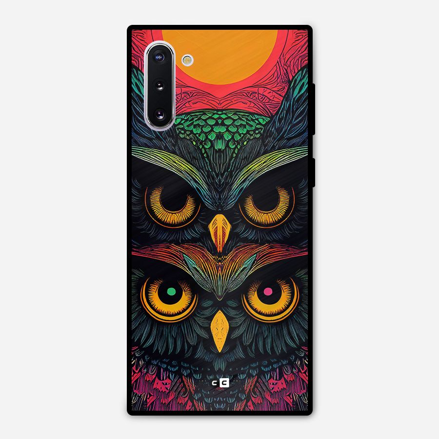 Owl Soul Art Illustration Metal Back Case for Galaxy Note 10