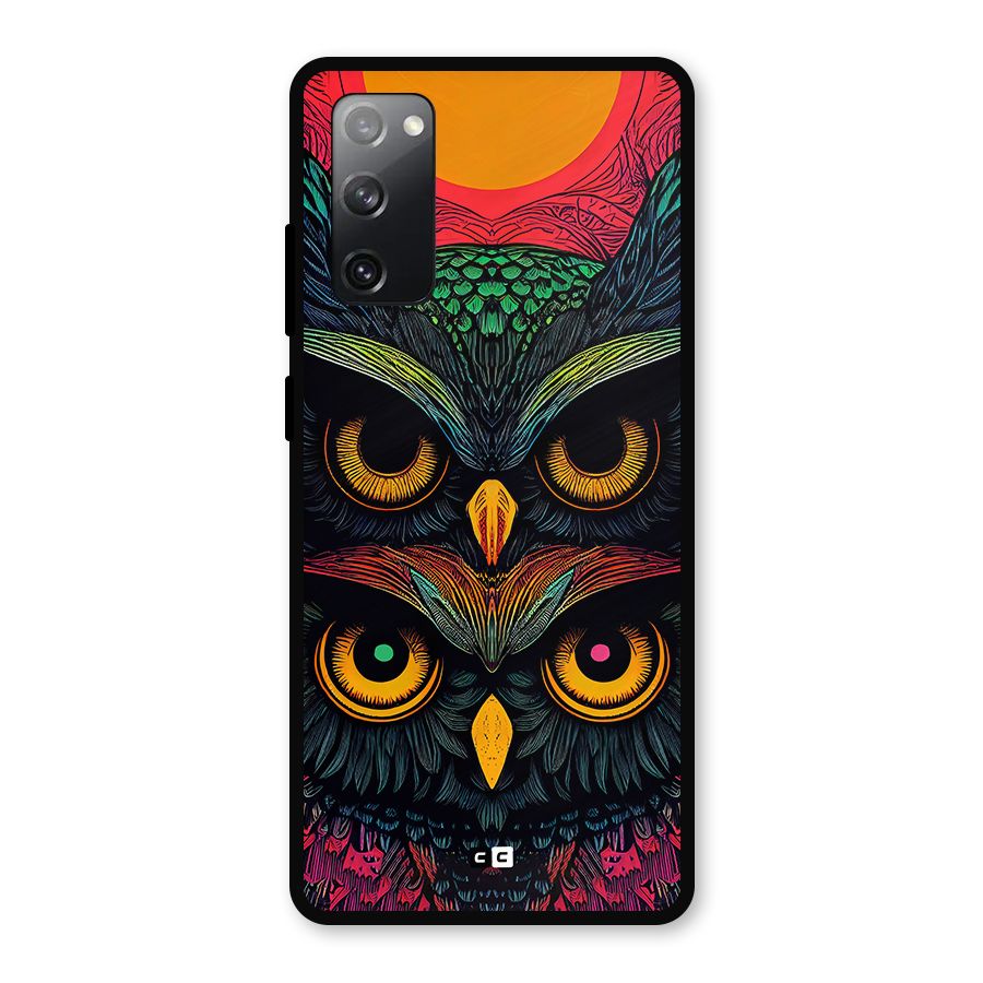 Owl Soul Art Illustration Metal Back Case for Galaxy S20 FE 5G