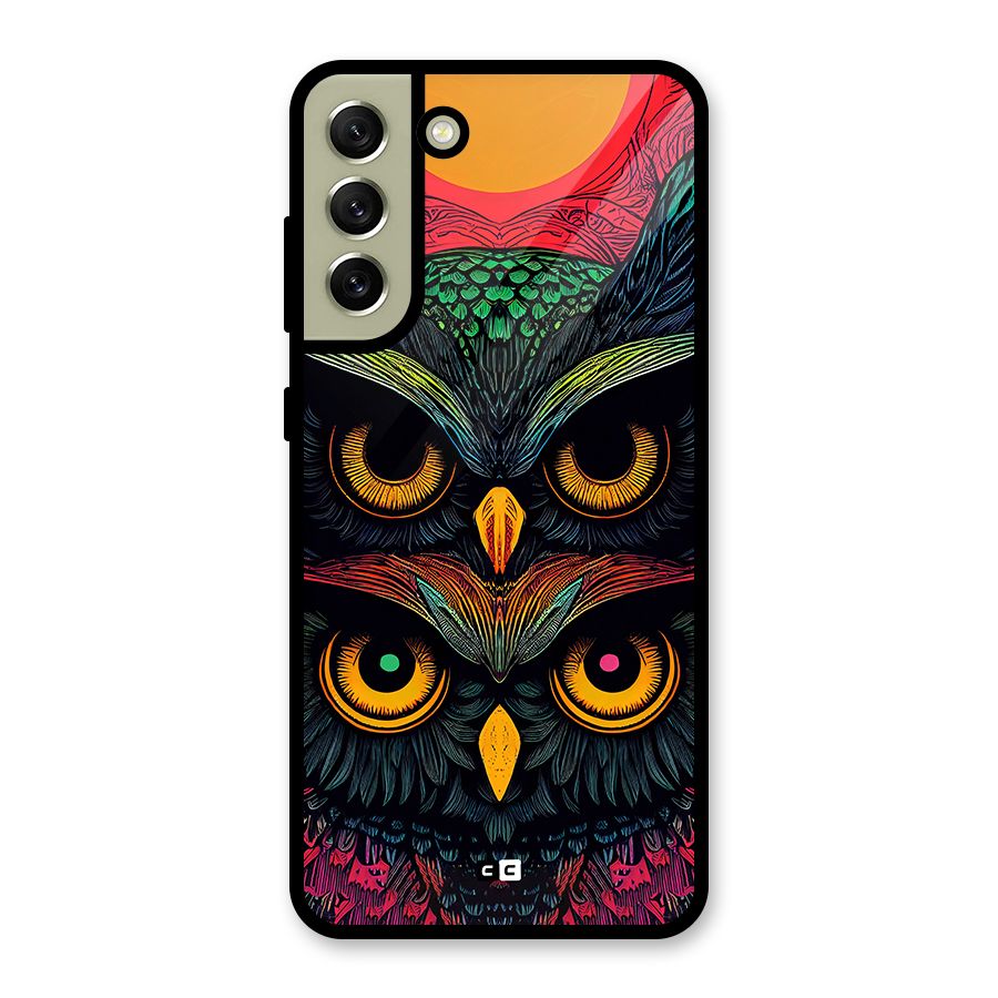 Owl Soul Art Illustration Metal Back Case for Galaxy S21 FE 5G (2023)