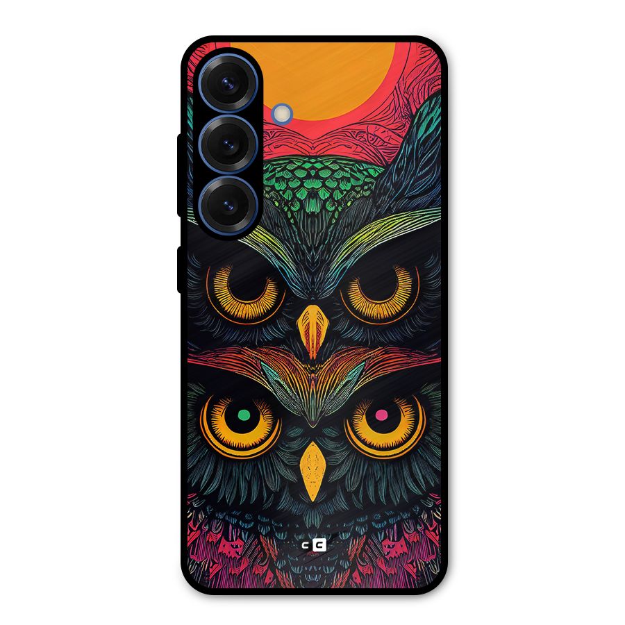 Owl Soul Art Illustration Metal Back Case for Galaxy S25